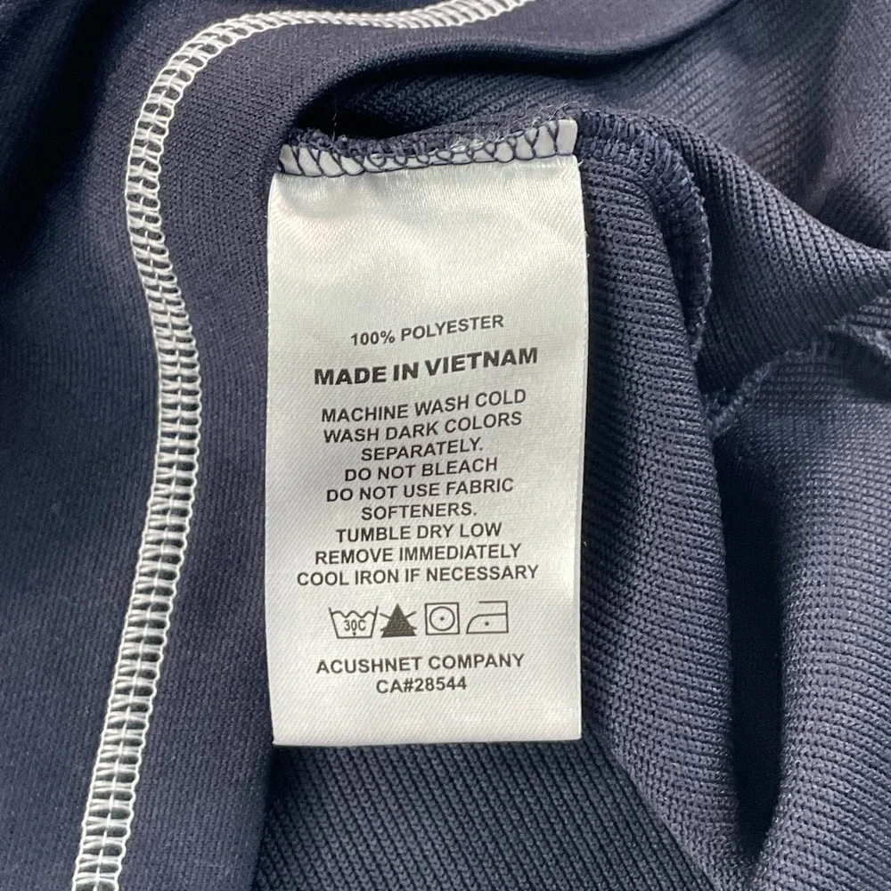 FootJoy x Whistling Straits Golf Course Half-Zip Pullover Junior Boys Large Navy
